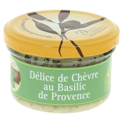 Délice de chèvre au basilic, délices du Luberon, moulin à huile, Mazan, Provence, cap sur les saveurs, le trésor des oliviers