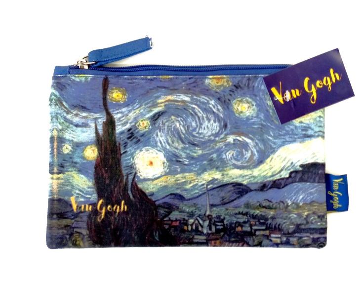 pochette coton décor Van Gogh, déco, moulin à huile, Mazan, cap sur les saveurs, le trésor des oliviers, Provence